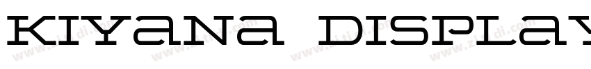 Kiyana Display Bold字体转换